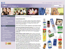 Tablet Screenshot of lotusbrands.com